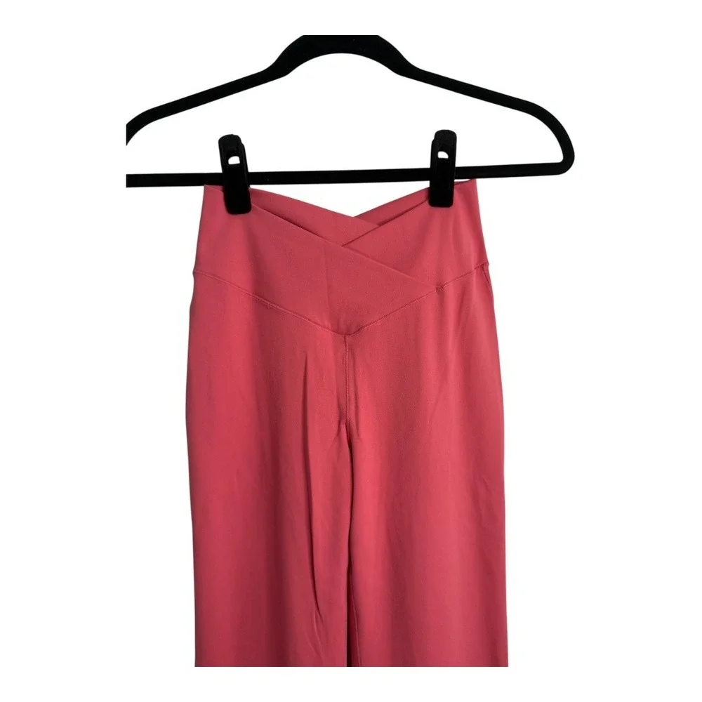 Halara High Waisted Crossover Ruched Butt Lifting Yoga Leggings Candy Pink XS - Picture 6 of 13